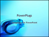PowerPoint Template - goggles used in swimming