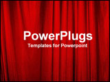 PowerPoint Template - red curtains