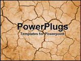 PowerPoint Template - cracked desert ground