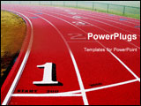 PowerPoint Template - curve in track on foggy day