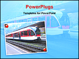 PowerPoint Template - a train come on station