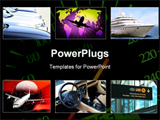 PowerPoint Template - Collage of transportation theme