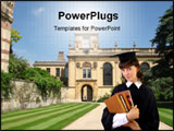 PowerPoint Template - A view of Trinity College Oxford UK
