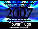 PowerPoint Template - Blue tunnel into 2007