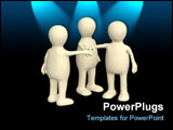 PowerPoint Template - Conceptual image - unity. 3d rendering illustration