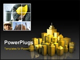 PowerPoint Template - Urban Development Projects Concept in 3d Art