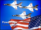PowerPoint Template - he U.S. Air Force Demonstration Squadron Thunderbirds practice their performance over Hickam Air Fo