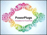PowerPoint Template - Colorful vintage frame. Image for design and more.