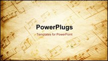 PowerPoint Template - vintage music