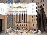 PowerPoint Template - wall street stock exchange new york usa