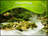 PowerPoint Template - Mountain stream in Great Smoky Mountains National park