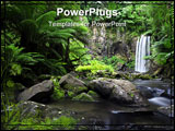 PowerPoint Template - A gorgeous flowing waterfall in Victoria, Australia