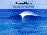 PowerPoint Template - a beautifully forming wave