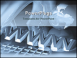 PowerPoint Template - image showing world wide web