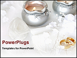 PowerPoint Template - wedding rings with candles