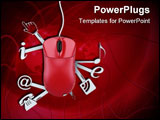 PowerPoint Template - 3D concept with computer mouse like swiss knife