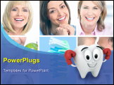 PowerPoint Template - 3D Illustration of a Tooth Showing His Strength