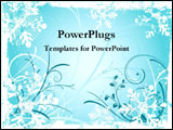 PowerPoint Template - A bright blue winter wonderland.