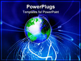 PowerPoint Template - An illustration on Wireless Internet Global Communications access
