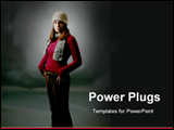 PowerPoint Template - standing woman