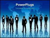 PowerPoint Template - digital business world and it support team