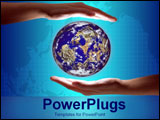 PowerPoint Template - Holding the world in two hands