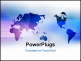 PowerPoint Template - world map technology style for your design