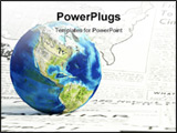 PowerPoint Template - 3d render. Global news concept. earth globe made of different newspapers on a newspaper page.