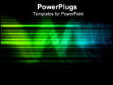 PowerPoint Template - Abstract dynamic www type on black background.