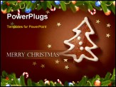 PowerPoint Template - christmas tree gingerbread