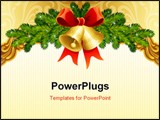 PowerPoint Template - The vector illustrations - gold ornate christmas background