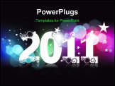 PowerPoint Template - 2011 background for new year and for Christmas vector illustration