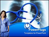 PowerPoint Template - A radiograph and a stethoscope