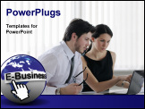 PowerPoint Template - Group of happy young business people in a meeting at office